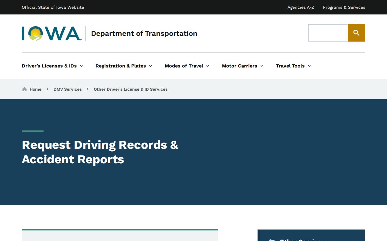 Calhoun County arrest and official Iowa crash-report request channel