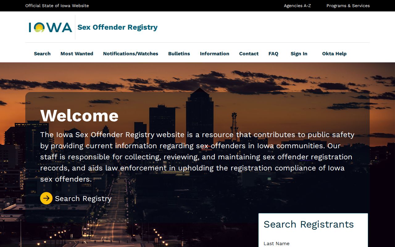 Calhoun County sex offender registry search entry
